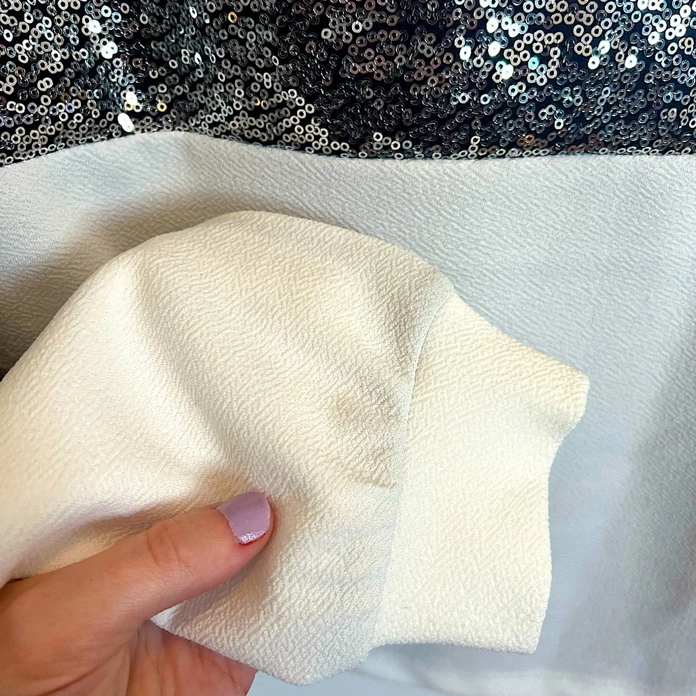 NWOT SHEIN Sequin Shirt - Picture 3 of 5